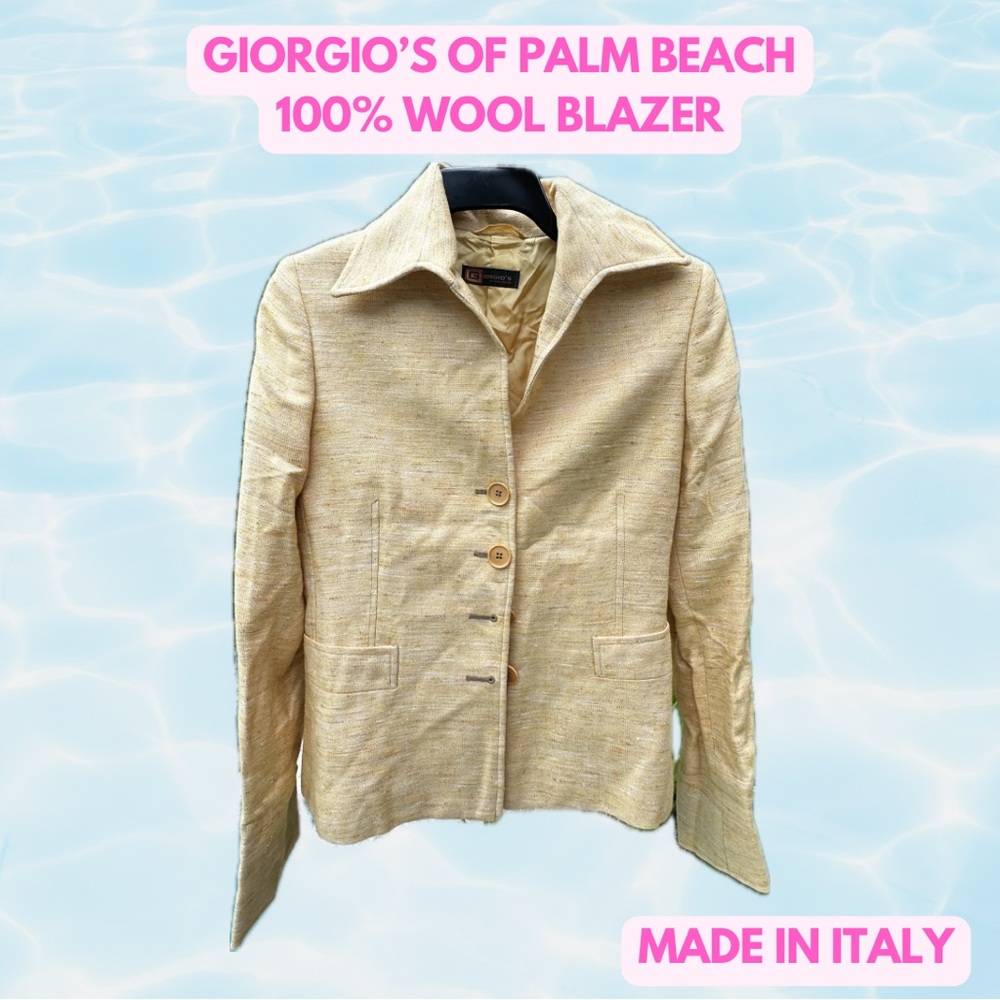 Giorgio’s of Palm Beach Made in Italy 100% Wool Blazer